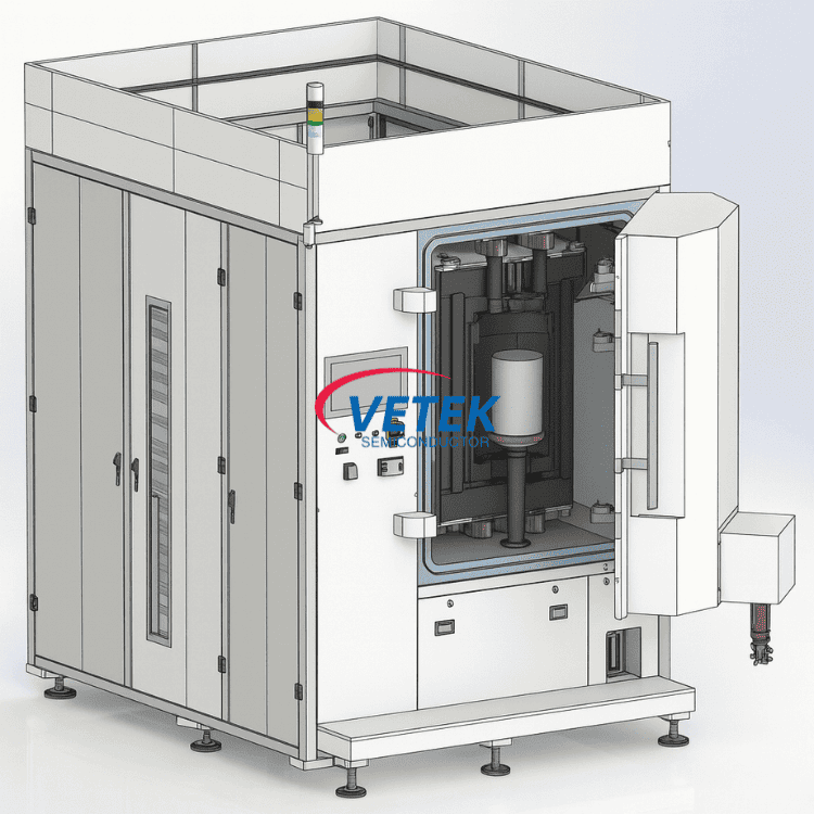 Nagy méretű ellenállásfűtéses SiC kristály növesztő kemence